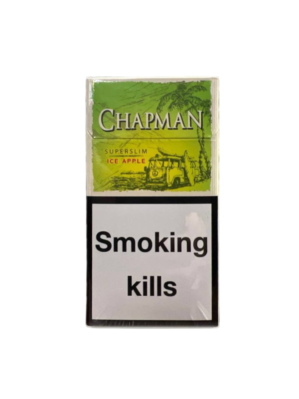 Сигареты Chapman Ice apple SuperSlim (Чапман Яблоко со льдом Суперслимс)