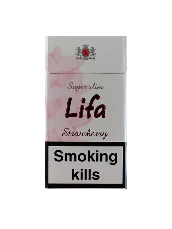 Сигареты Lifa Super Slims Strawberry (Лифа Супер Слимс Клубника)